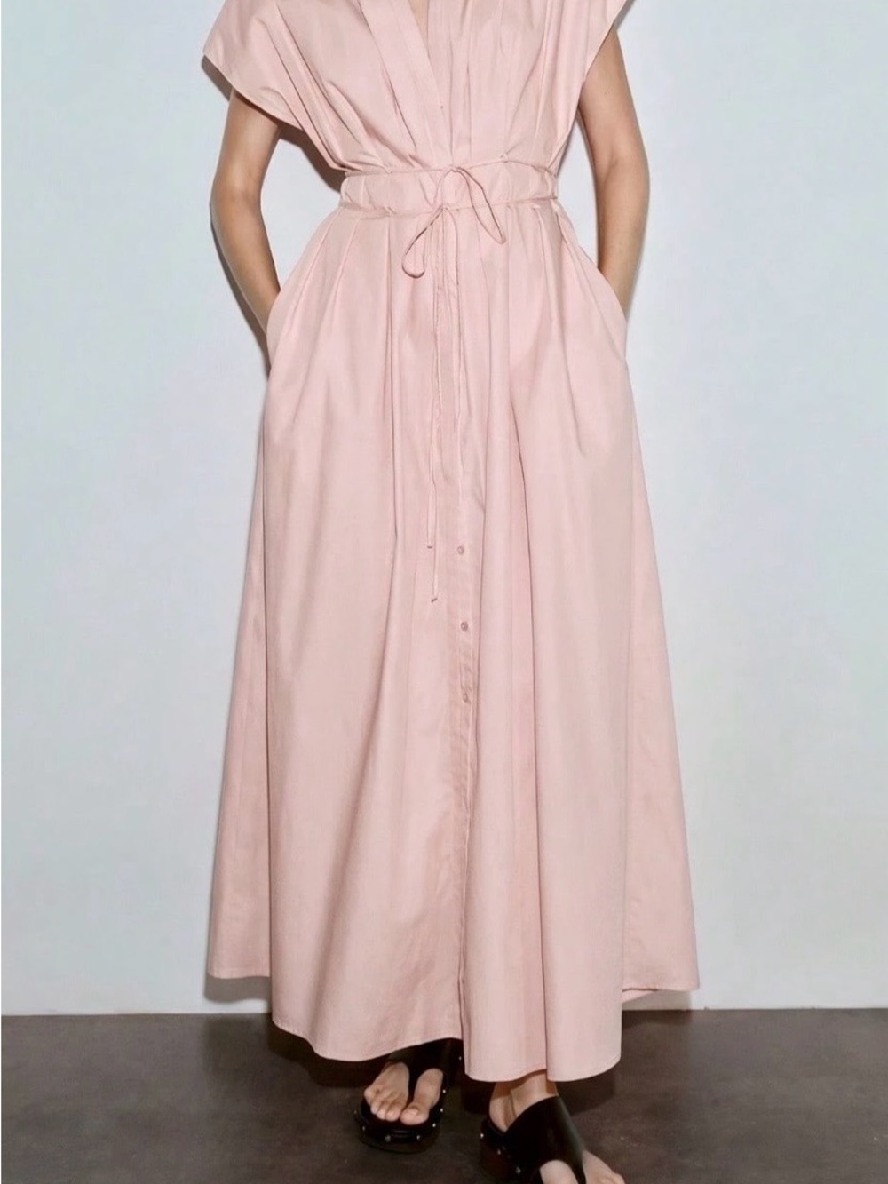 Haute Monde Blush Pink Maxi Dress